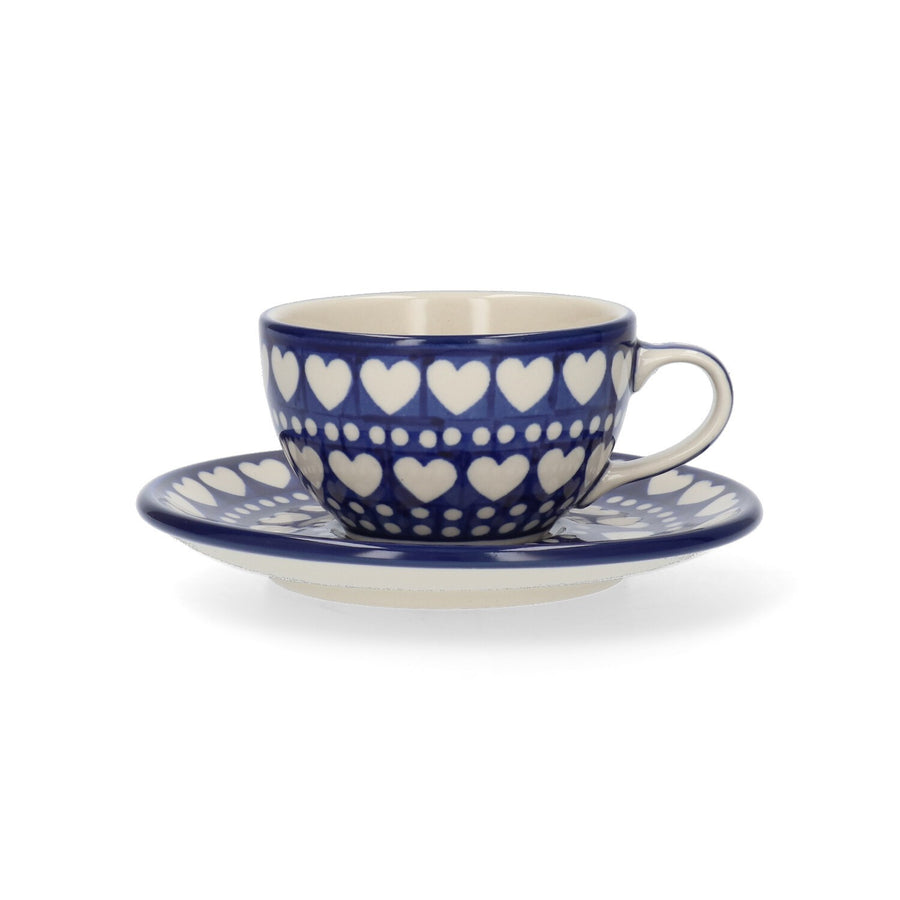 Kop en Schotel 170 ml - Blue Valentine | Bunzlau Castle