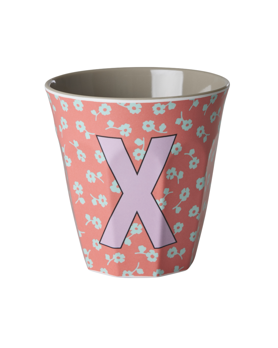 Rice Alfabet Beker Letter X Flowers - Rice by Rice