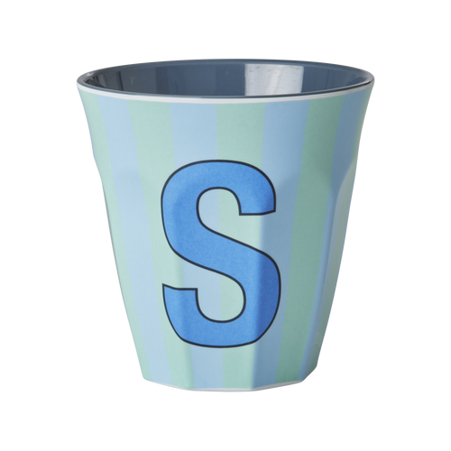 Rice Alfabet Beker Letter S Stripes - Rice by Rice