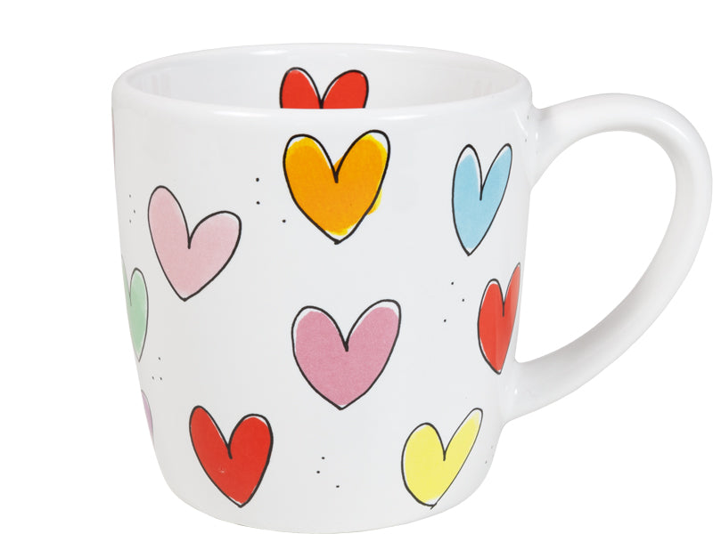 EB: CAPPUCCINO MUG 0,5L HEARTS – Blond Amsterdam bij Tante Rie Borne
