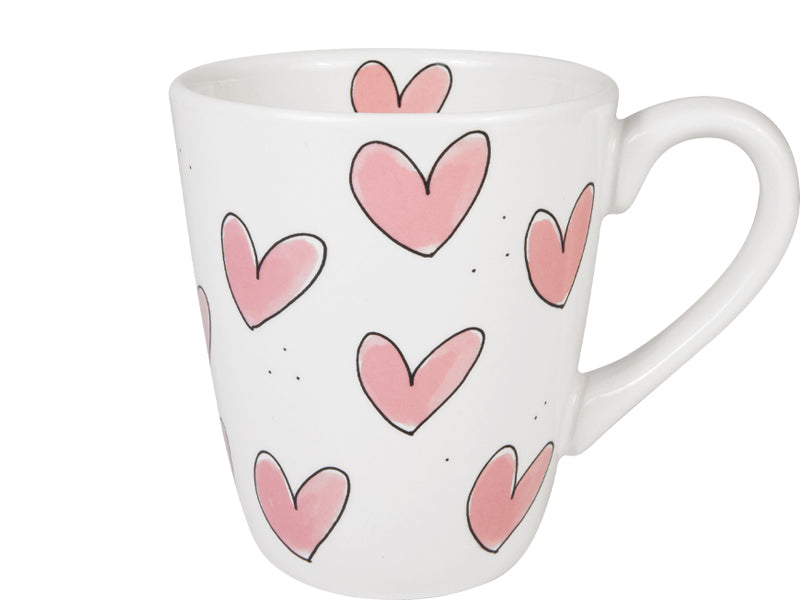 EB PINK: MUG 0,35L HEARTS – Blond Amsterdam bij Tante Rie Borne