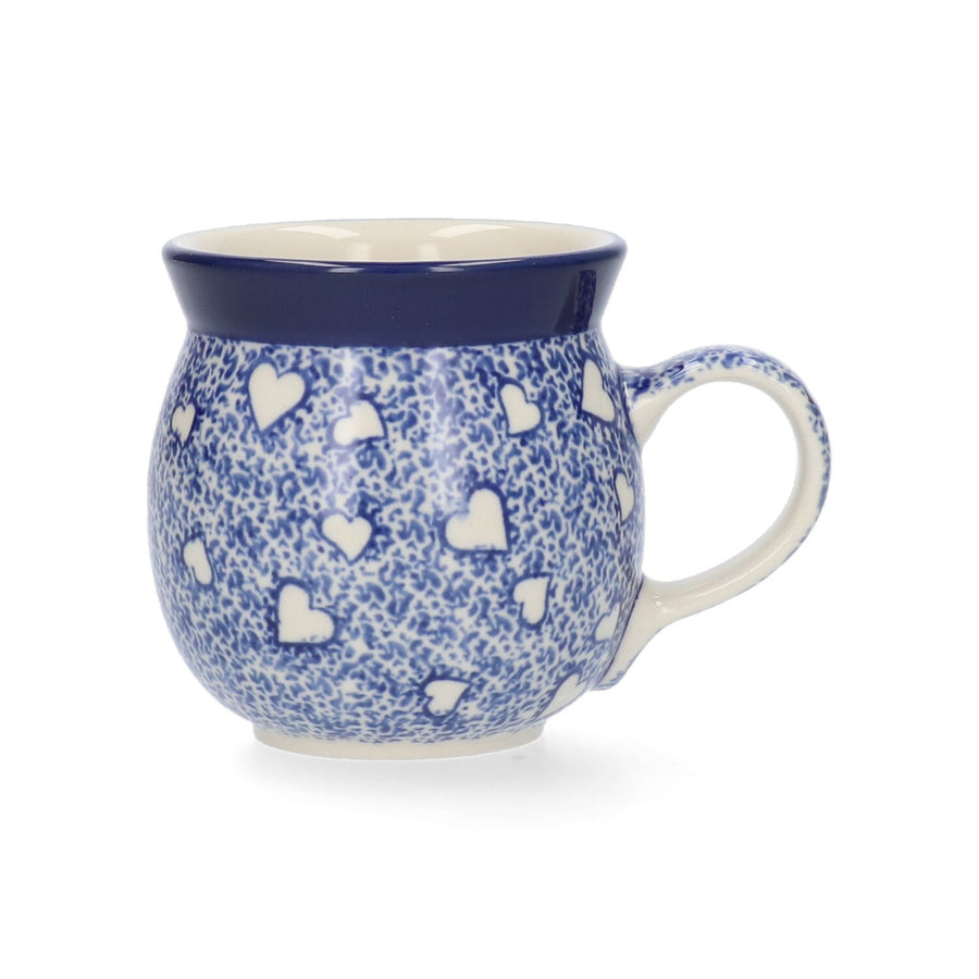 Boeren mok 240 ml - White Hearts | Bunzlau Castle – Bunzlau Castle aardewerk Tante Rie Borne