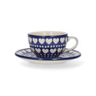 Kop en Schotel 170 ml - Blue Valentine | Bunzlau Castle
