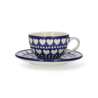 Kop en Schotel 170 ml - Blue Valentine | Bunzlau Castle