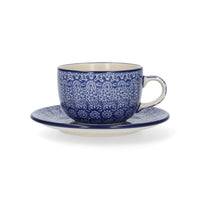 Kop en Schotel 230 ml - Lace | Bunzlau Castle