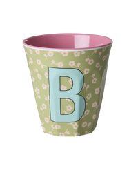 Rice Alfabet Beker Letter B Flowers - Rice by Rice