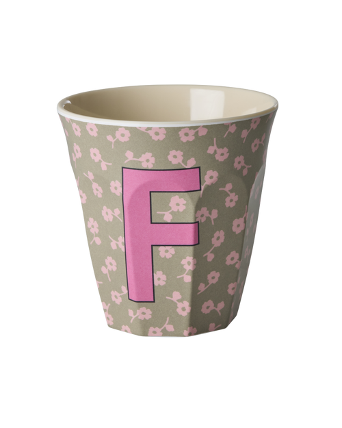 Rice Alfabet Beker Letter F Flowers - Rice by Rice