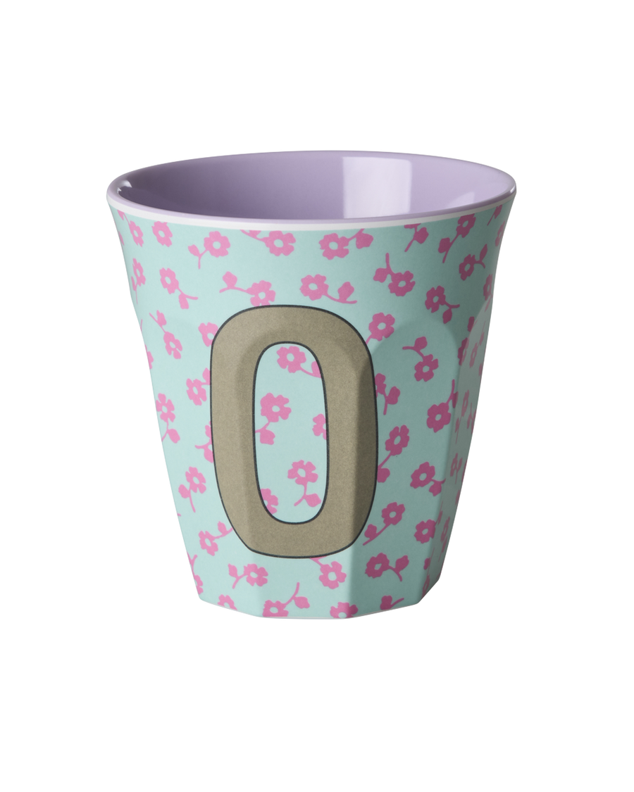 Rice Alfabet Beker Letter O Flowers - Rice by Rice