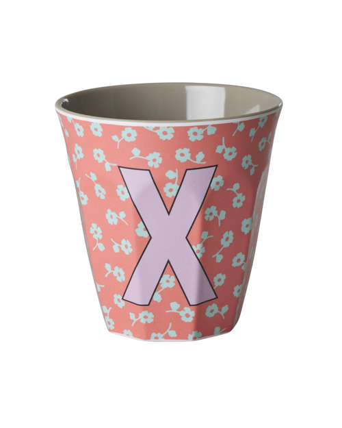Rice Alfabet Beker Letter X Flowers - Rice by Rice