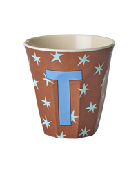 Rice Alfabet Beker Letter T Stars - Rice by Rice