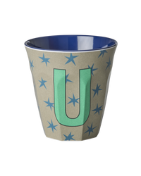 Rice Alfabet Beker Letter U Stars - Rice by Rice