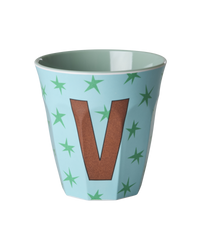 Rice Alfabet Beker Letter V Stars - Rice by Rice