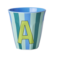 Rice Alfabet Beker Letter A Stripes - Rice by Rice