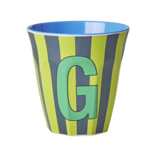 Rice Alfabet Beker Letter G Stripes - Rice by Rice