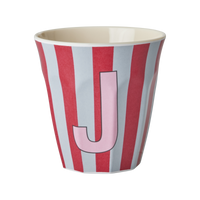 Rice Alfabet Beker Letter J Stripes - Rice by Rice