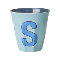 Rice Alfabet Beker Letter S Stripes - Rice by Rice